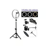 Aro De Luz Led Con Tripode Aro 26cm 2.1 Metros