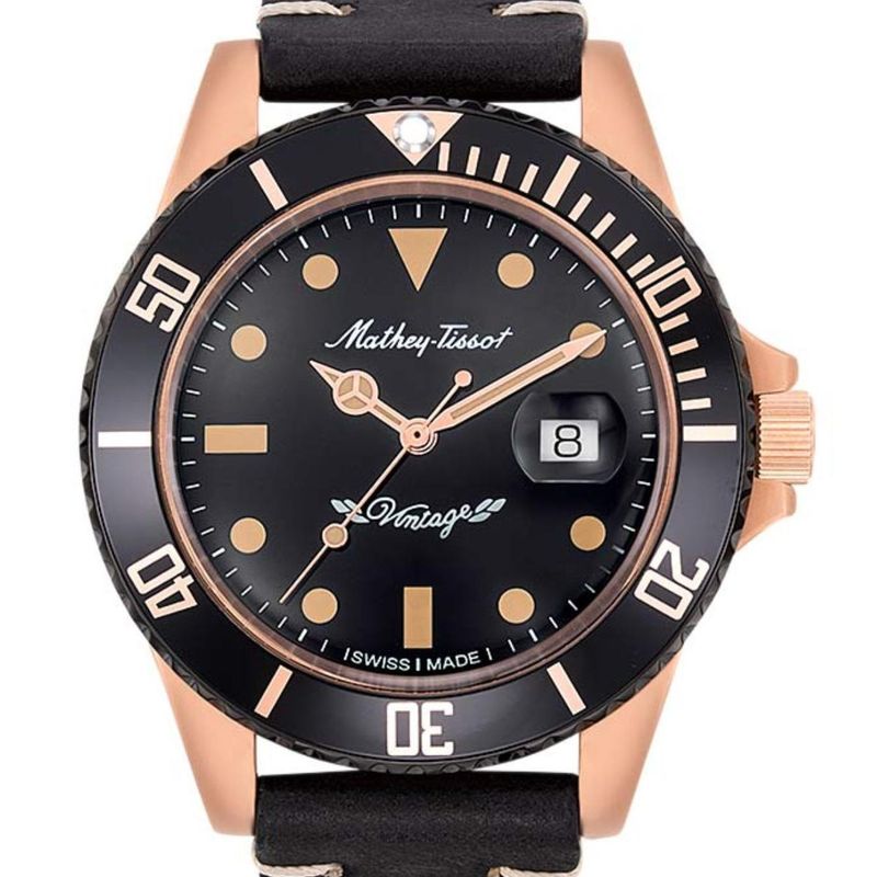 MATHEY TISSOT - Reloj Mathey-Tissot Mathy Vintage Negro Automatico H901BZN