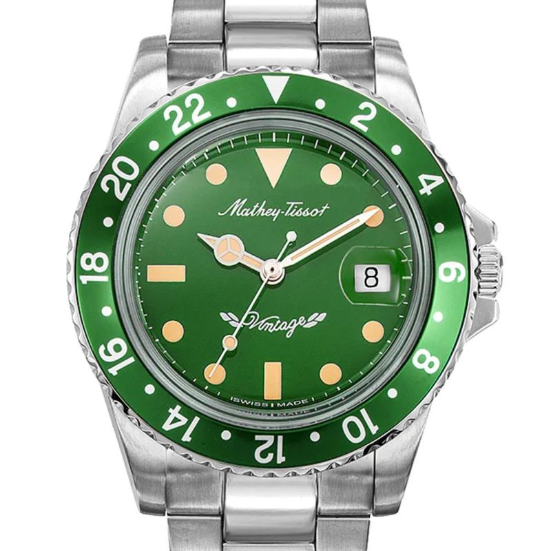MATHEY TISSOT - Reloj Mathey-Tissot Mathy Vintage Verde Automatico H900ATV