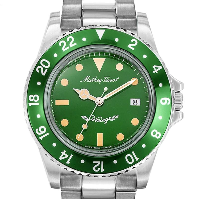 MATHEY TISSOT - Reloj Mathey-Tissot Mathy Vintage Verde Cuarzo H900AV