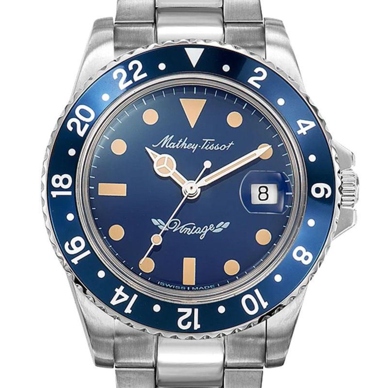 MATHEY TISSOT - Reloj Mathey-Tissot Mathy Vintage Azul Automatico H900ATBU