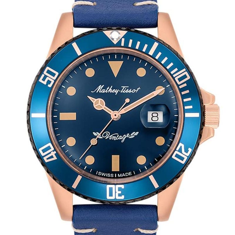 MATHEY TISSOT - Reloj Mathey-Tissot Mathy Vintage Azul Automatico H901BZBU