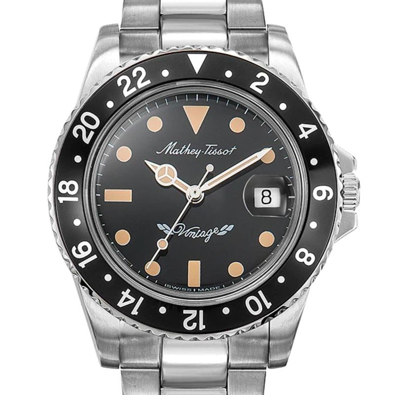 MATHEY TISSOT - Reloj Mathey-Tissot Mathy Vintage Negro Automatico H900ATN