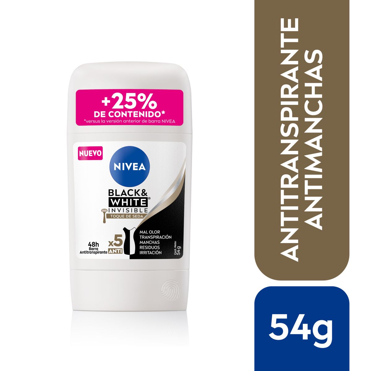 NIVEA - NIVEA Antitranspirante Toque De Seda en Barra 54g