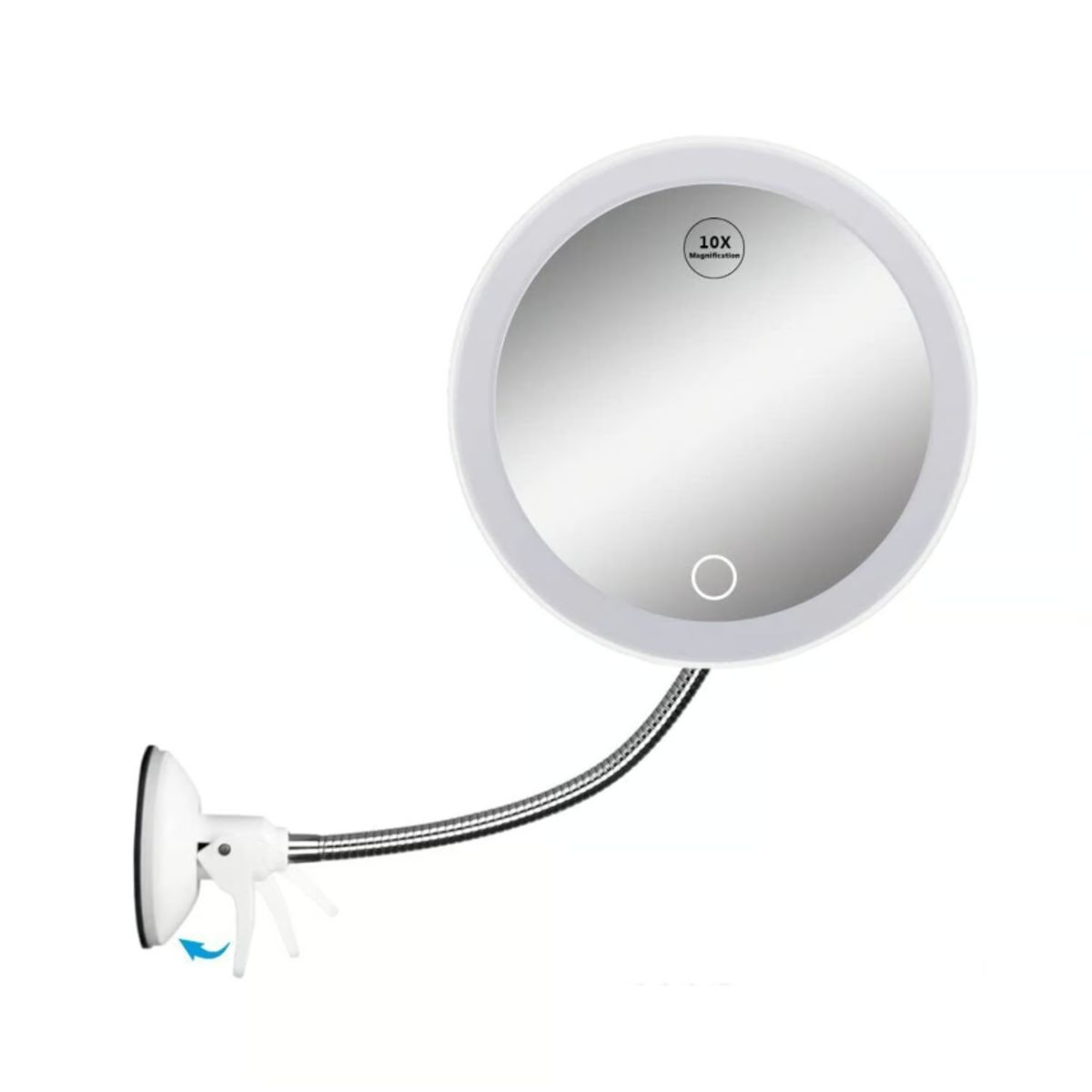 GENERICO - Espejo Led Flexible De Maquillaje Con Aumento X10 Ventosa
