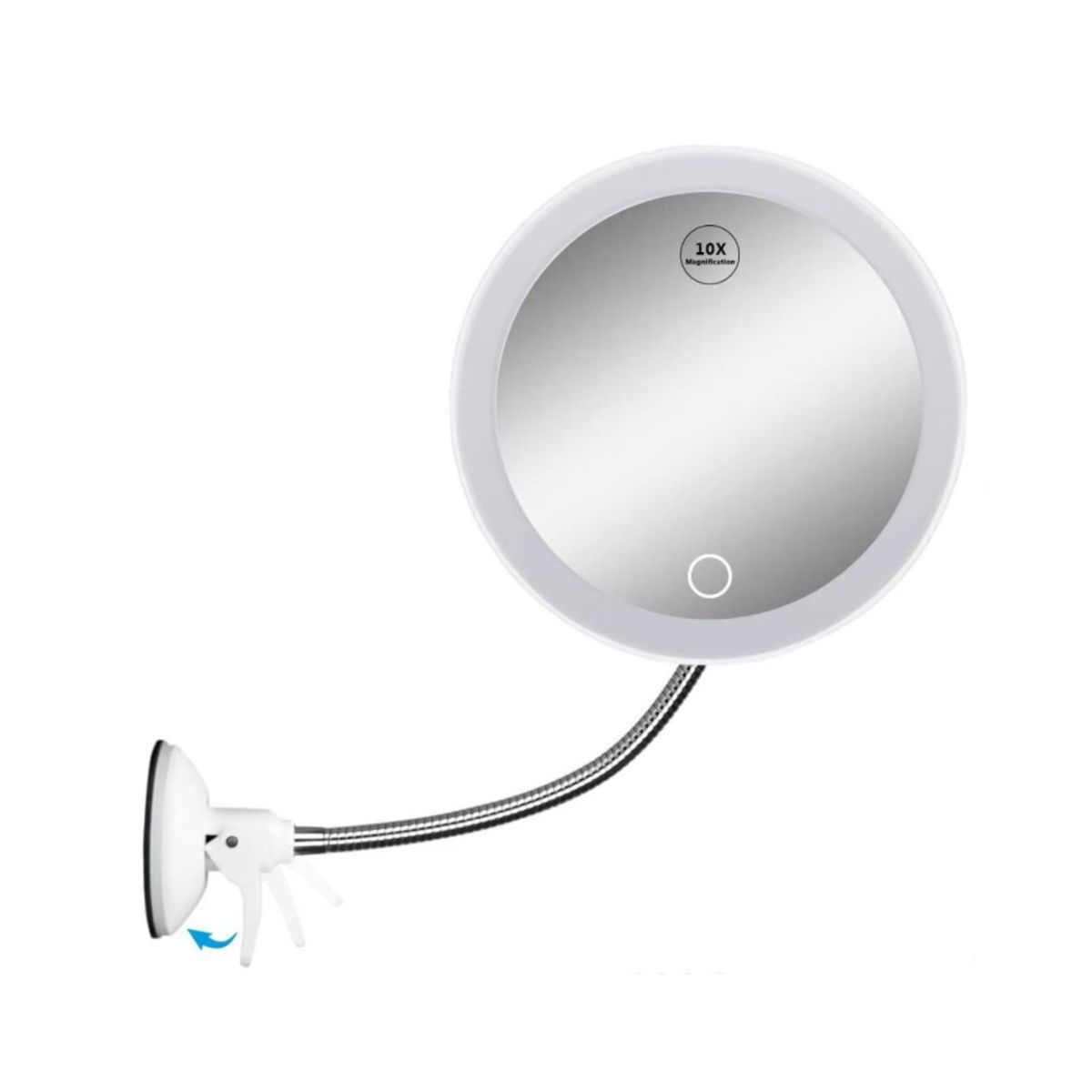 GENERICO - Espejo Led Flexible De Maquillaje Con Aumento X10 Ventosa