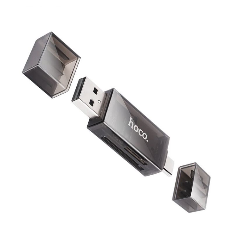 HOCO - Lector de tarjetas UBS - C Hoco DHD01 Negro