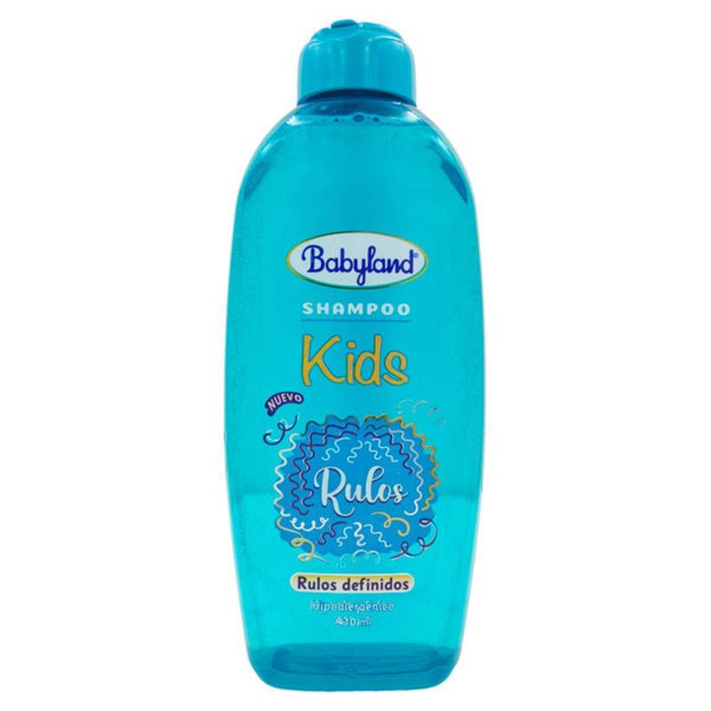 BABYLAND - Babyland Shampoo infantil Hipoalergénico Kids Rulos definidos 410 ml