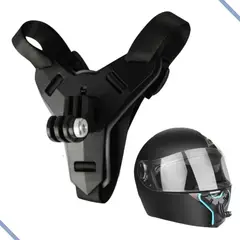GENERICO - Soporte Barbilla Para Casco Sjcam Gopro Cámaras De Acción Negro