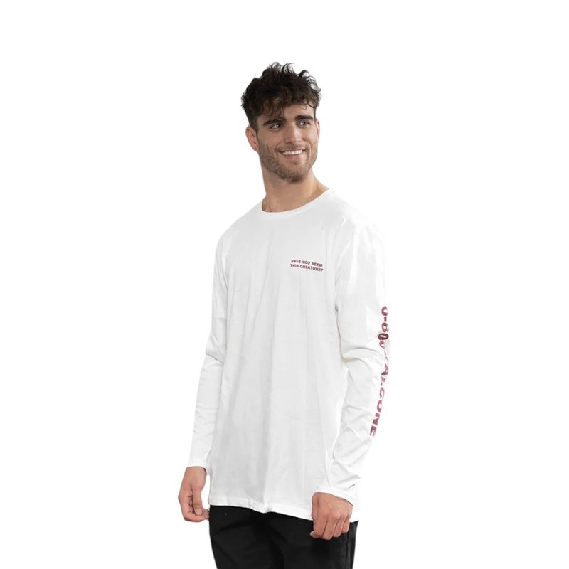 FALCONE - Polera Orgánica Manga Larga Lake Creature Hombre