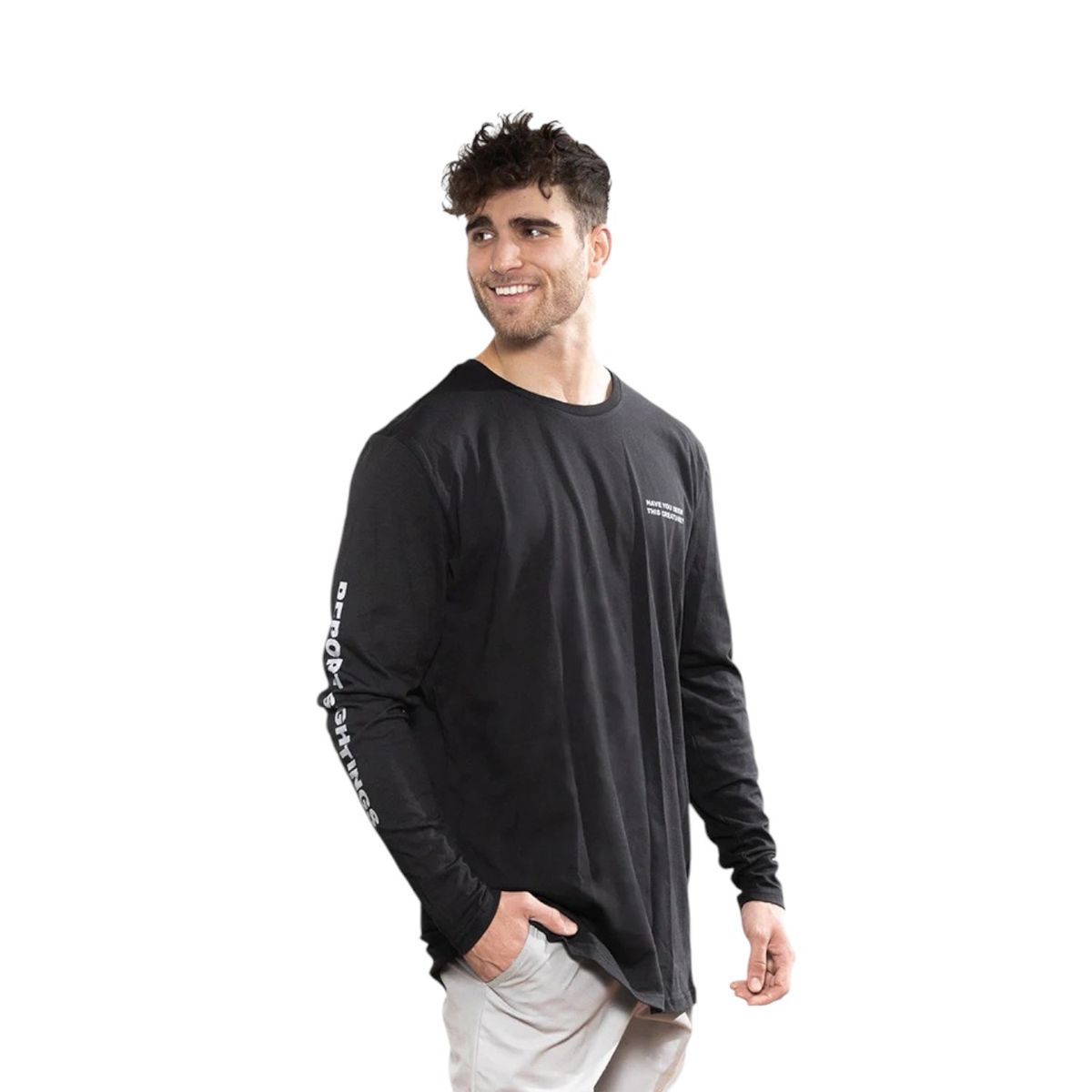 FALCONE - Polera Orgánica Manga Larga Lake Creature Hombre