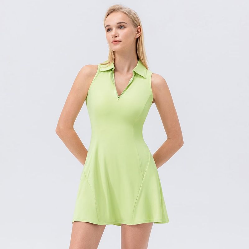 RURUTOTO - Vestidos de Deportivo Gym golf para mujer Negro