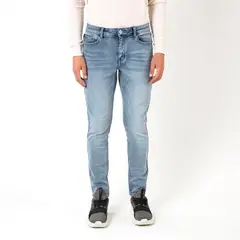 ELLUS - Jeans Skinny Tiro Medio Light Blue Techno Fabric AM092230