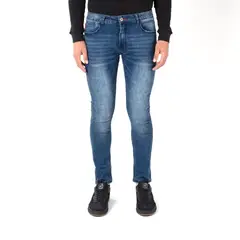 ELLUS - Jeans Skinny Tiro Medio Med Dark Blue Timeless AM046226