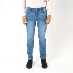 ELLUS - Jeans Slim Tiro Medio Med Blue React AM009368