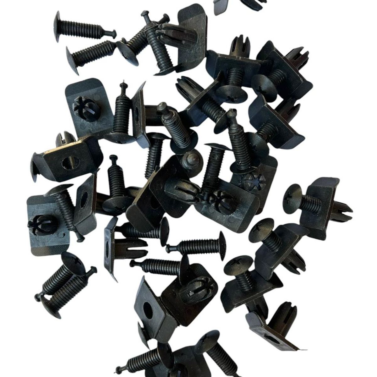 GENERICO - Pack 20u Clips Automotriz Broches Plástico De 13mm