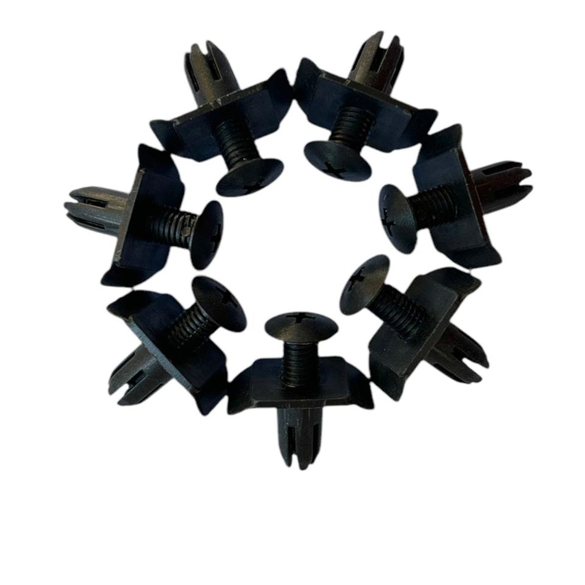 GENERICO - Pack 20u Clips Automotriz Broches Plástico De 13mm