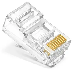 GEN - 25x Conector Rj45 Cat5 Cable Utp Conector Red Internet Lan