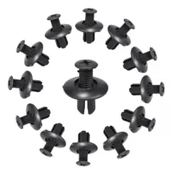 GENERICO - Pack 20u Clips Automotriz Broches Plástico De 7mm