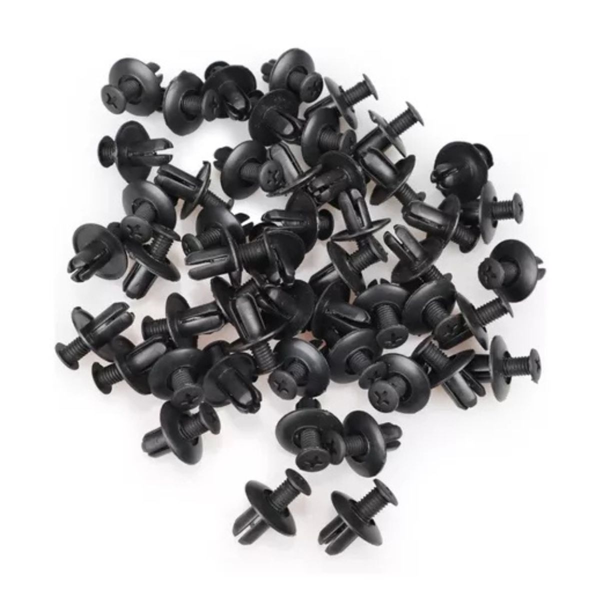GENERICO - Pack 20u Clips Automotriz Broches Plástico De 7mm