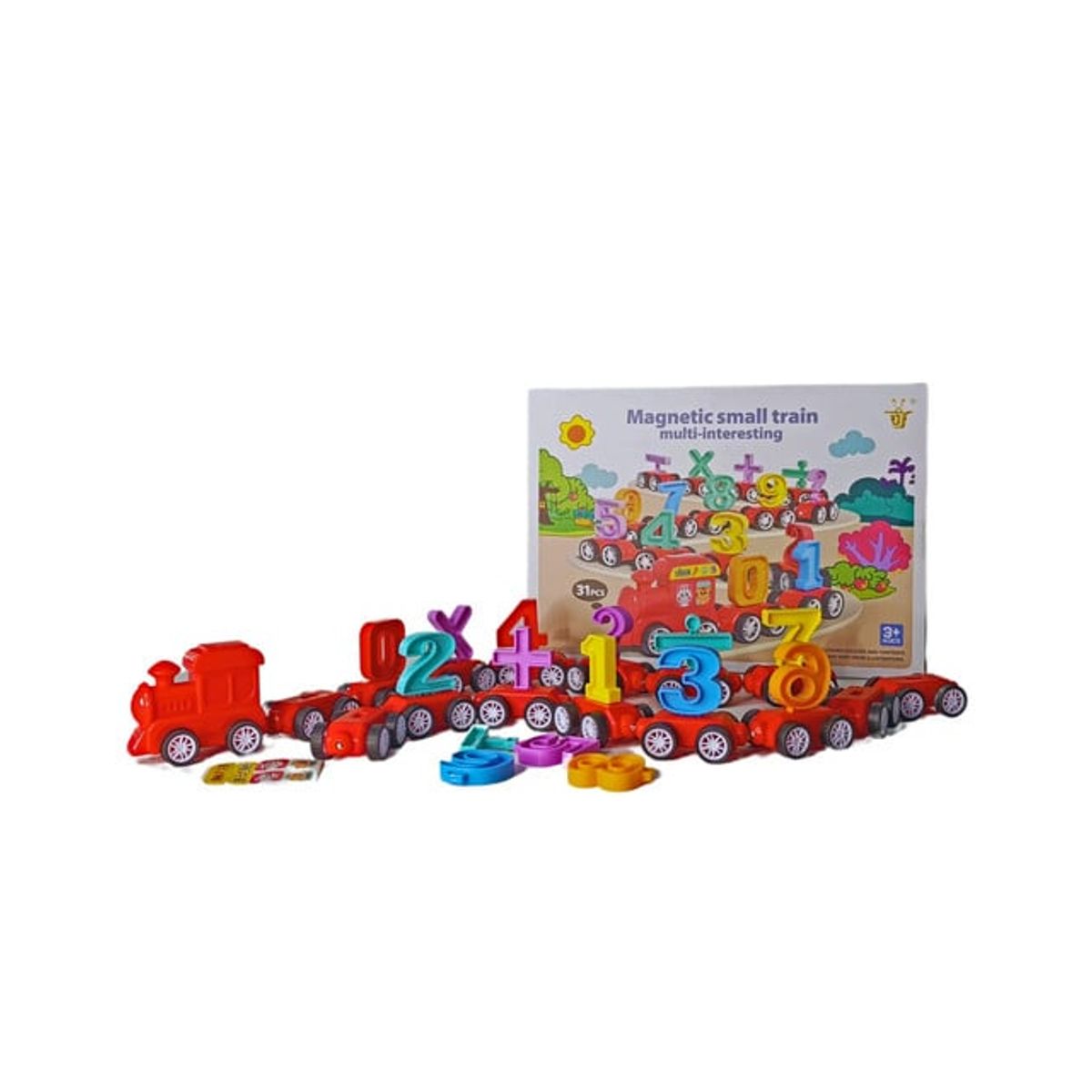 GENERICO - Juego de Tren Magnetico para Aprender Los Numeros
