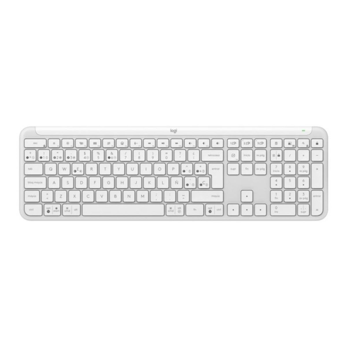 LOGITECH - Teclado Logitech Signature Slim K950 Qwerty Blanco