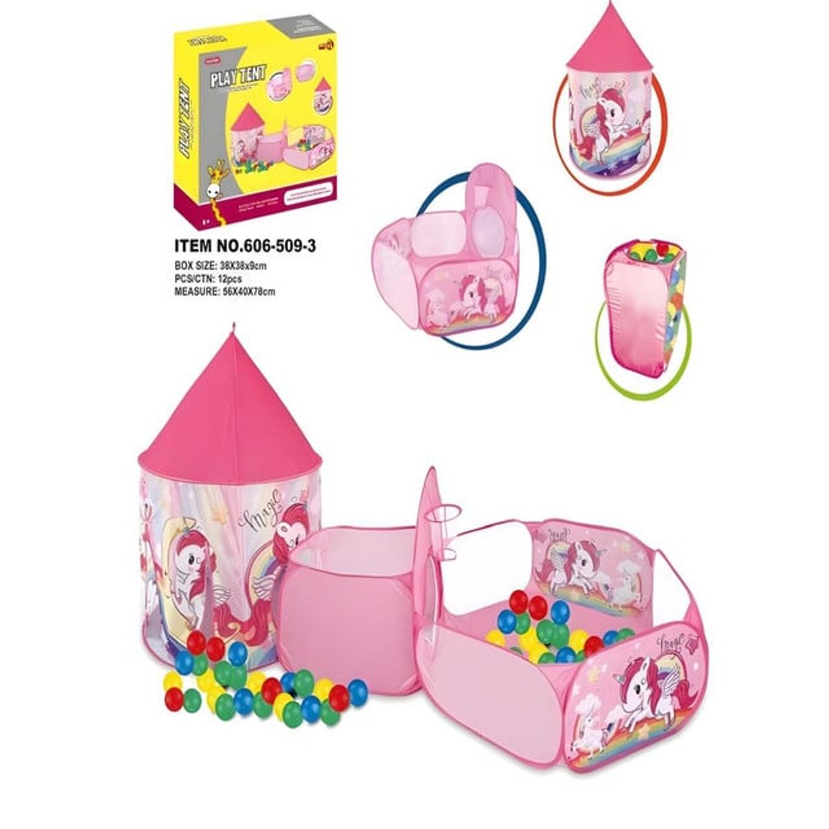 GENERICO - CARPA KAWAI UNICORNIO JUEGO INFANTIL