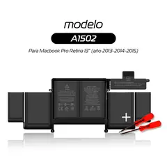 GENERICO - Batería para Macbook Pro Retina 13” A1502 Año 2013-2014-2015