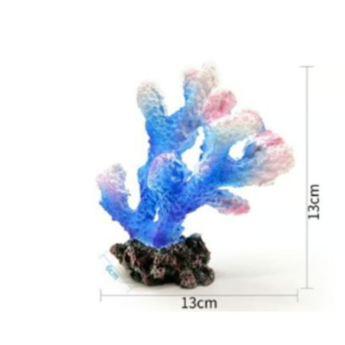 GENERICO - Decoracion Para Acuarios Diseño Algas Colores 13x13cm