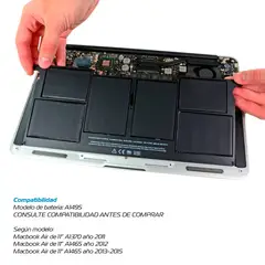 GENERICO - Bateria Macbook Air 11” A 1370- 1465 (Año 2011- 2015)