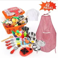 GENERICO - Set Utensilios Cocina 42 Pcs Juguete Niños Ollas Y Sartenes