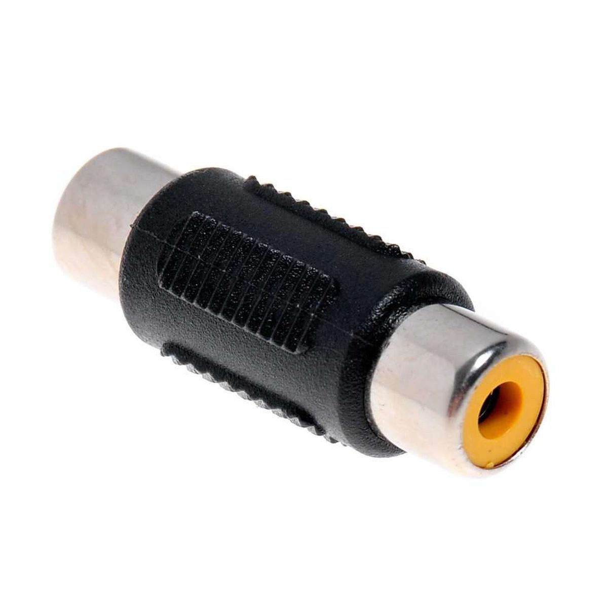 GEN - Adaptador Copla Alargador Conector RCA hembra Audio Video - Negro