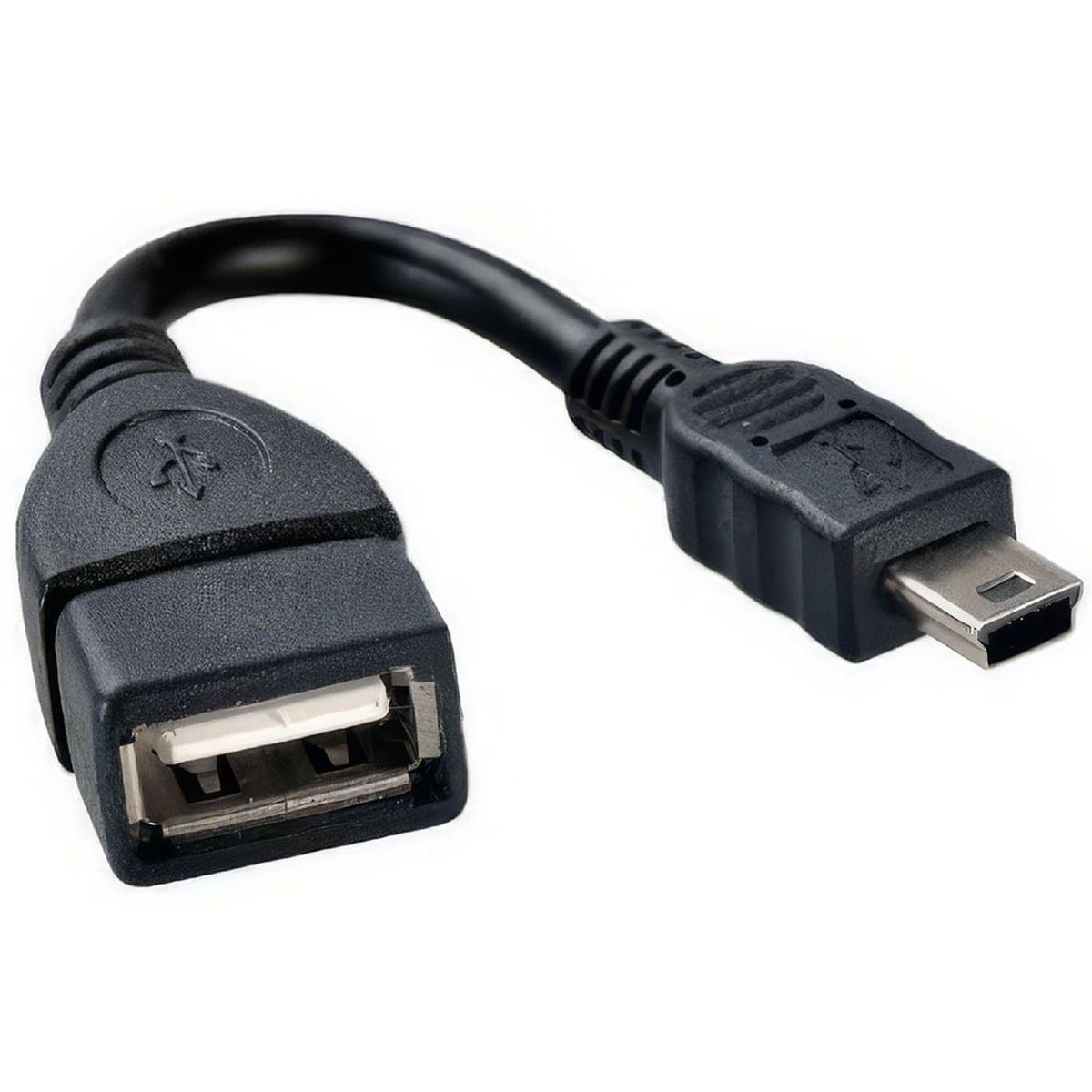 GEN - Cable Adaptador Otg Mini Usb V3 Radio Auto Chery Tiggo Hyundai - Negro