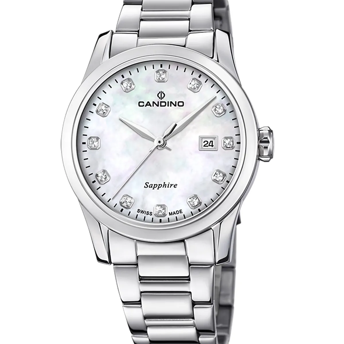 CANDINO - Reloj C4738/1 Candino Swiss Blanco Nácar Mujer Couples Classic