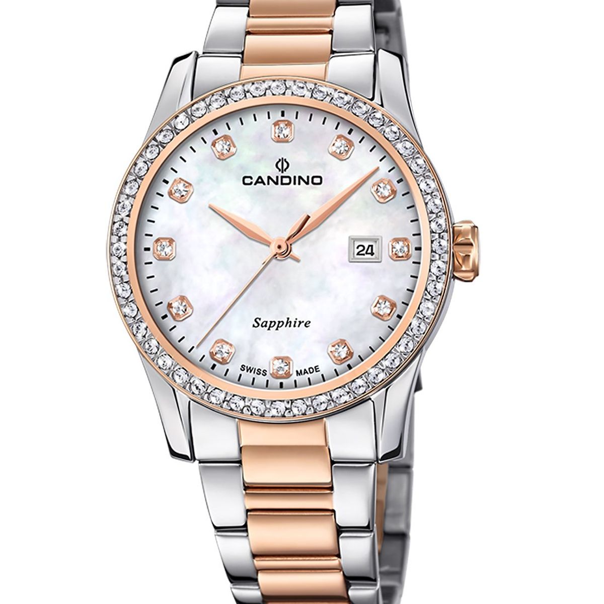 CANDINO - Reloj C4741/1 Candino Swiss Blanco Nácar Mujer Couples Classic
