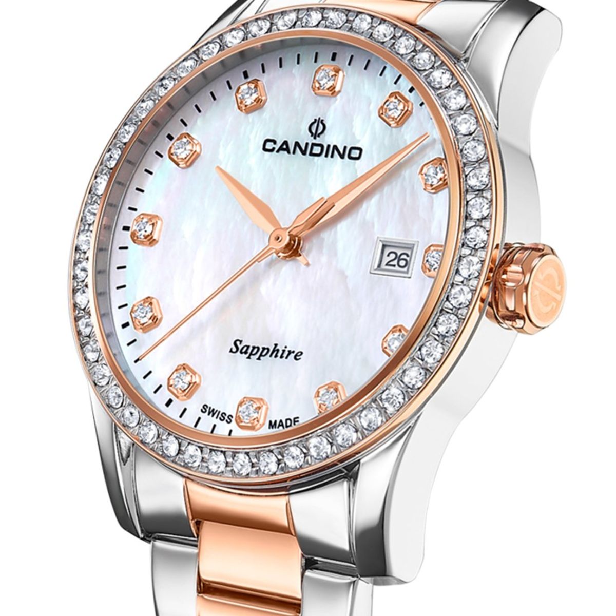 CANDINO - Reloj C4741/1 Candino Swiss Blanco Nácar Mujer Couples Classic