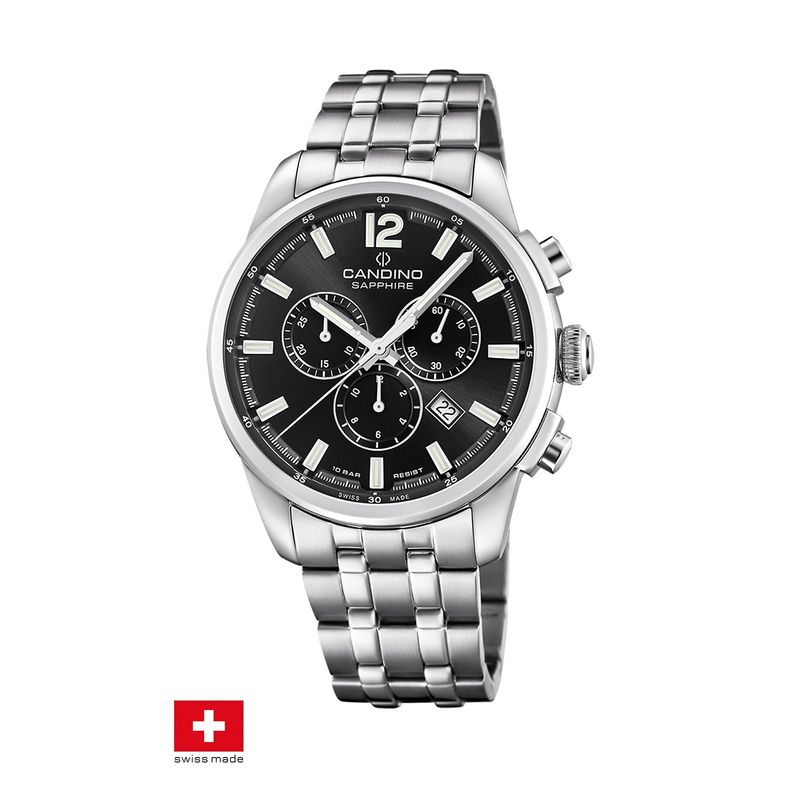 CANDINO - Reloj C4744/6 Candino Swiss Negro Hombre Couple Classic