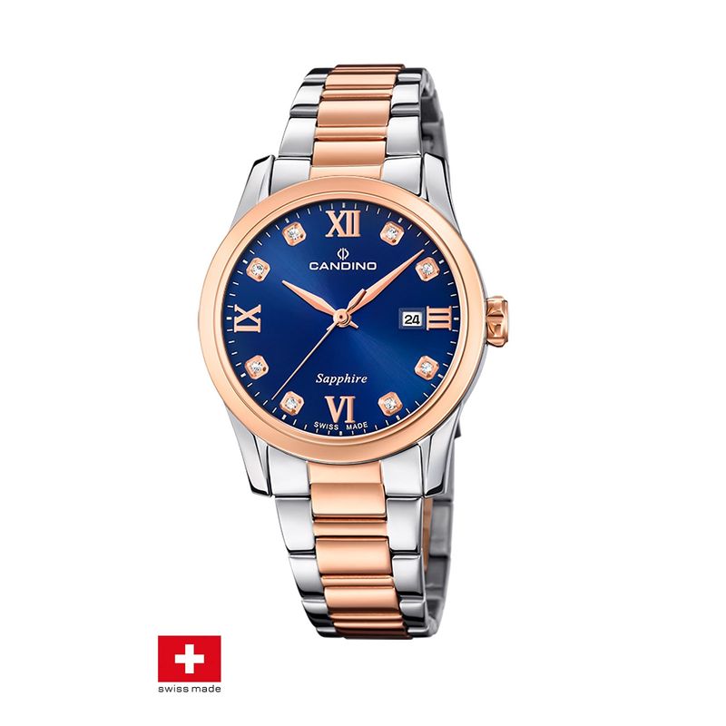 CANDINO - Reloj C4739/4 Candino Swiss Azul Mujer Couples Classic