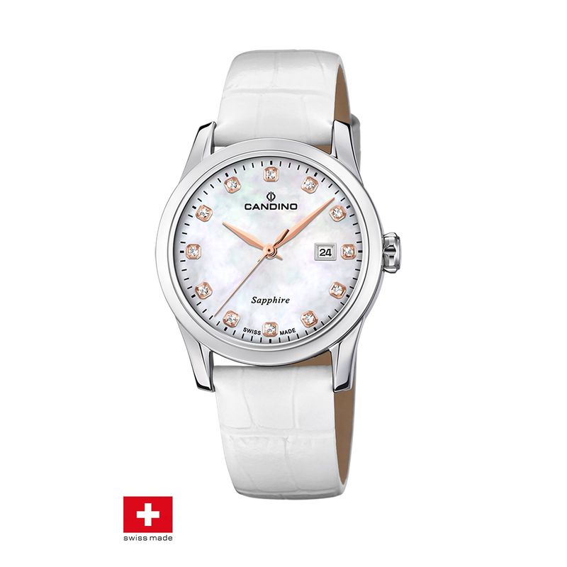 CANDINO - Reloj C4736/1 Candino Swiss Blanco Mujer Couples Classic