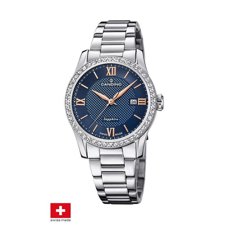 CANDINO - Reloj C4740/2 Candino Swiss Azul Mujer Couples Classic