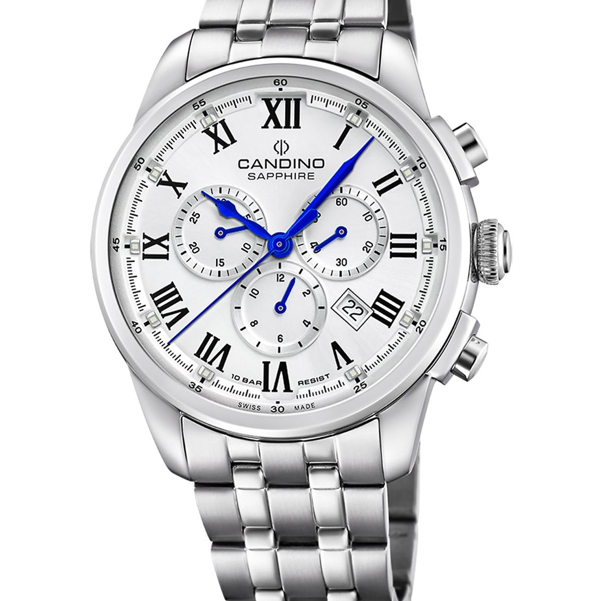 CANDINO - Reloj C4744/4 Candino Swiss Plateado Hombre Couple Classic