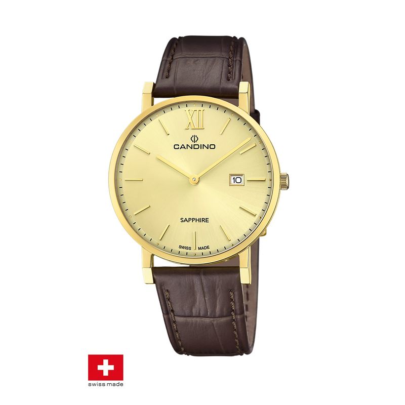CANDINO - Reloj C4726/2 Candino Swiss Dorado Hombre Couples Classic