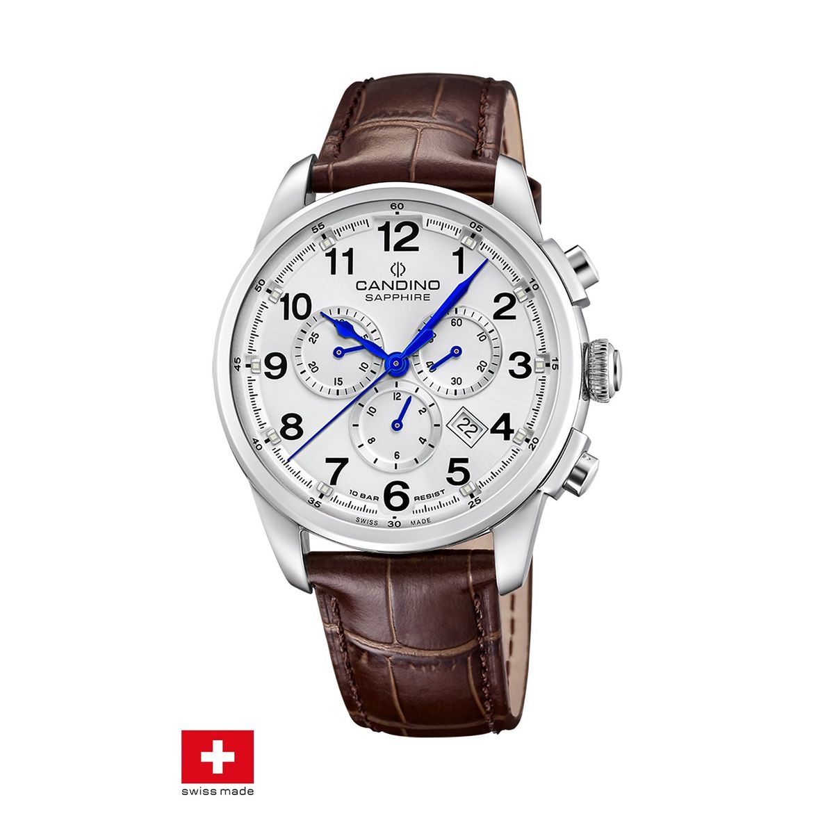 CANDINO - Reloj C4745/1 Candino Swiss Plateado Hombre Couple Classic