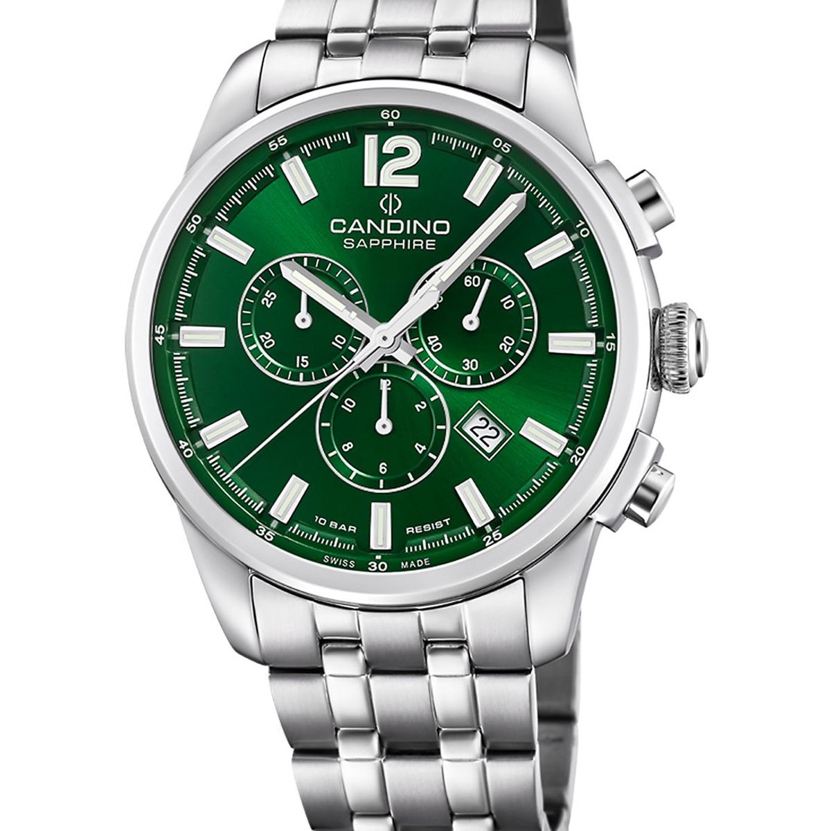 CANDINO - Reloj C4744/3 Candino Swiss Verde Hombre Couple Classic