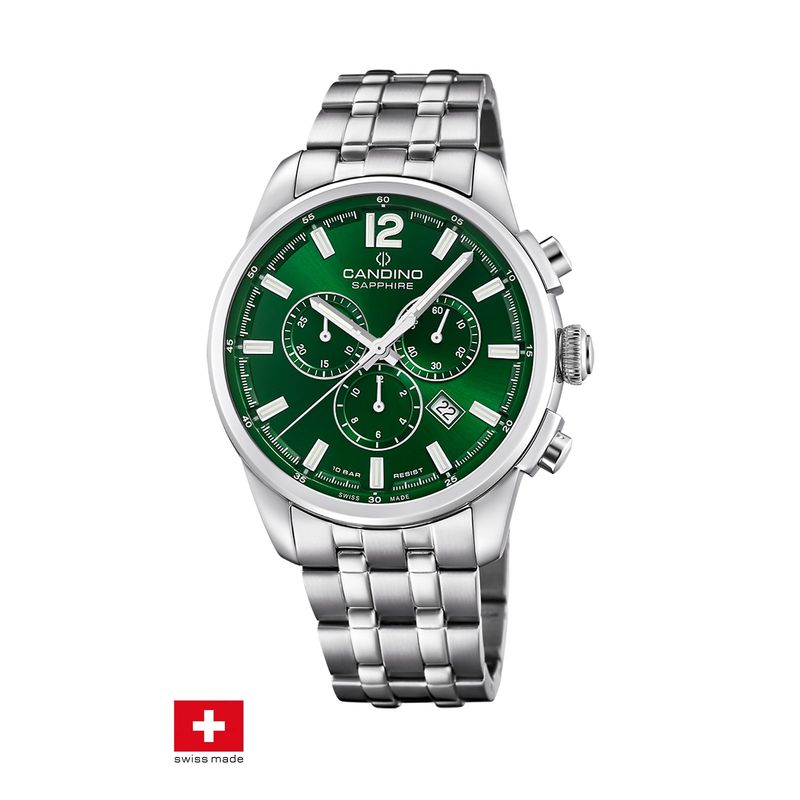 CANDINO - Reloj C4744/3 Candino Swiss Verde Hombre Couple Classic