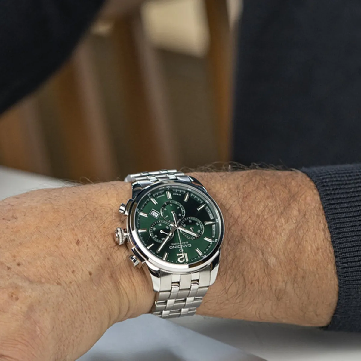 CANDINO - Reloj C4744/3 Candino Swiss Verde Hombre Couple Classic