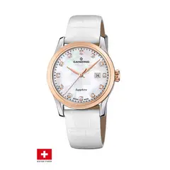 CANDINO - Reloj C4737/1 Swiss Blanco Mujer Couples Classic