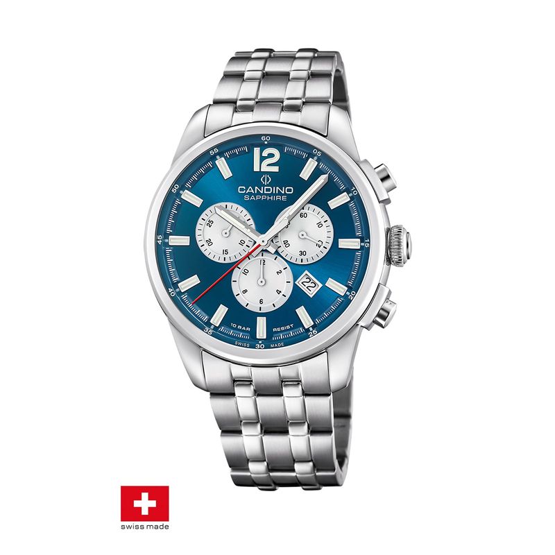 CANDINO - Reloj C4744/5 Candino Swiss Azul Hombre Couple Classic