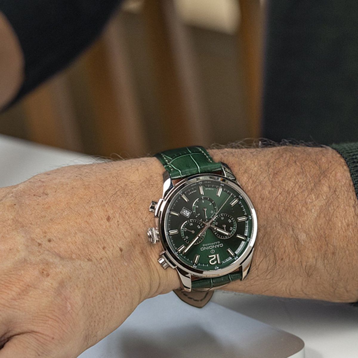 CANDINO - Reloj C4745/3 Candino Swiss Verde Hombre Couple Classic