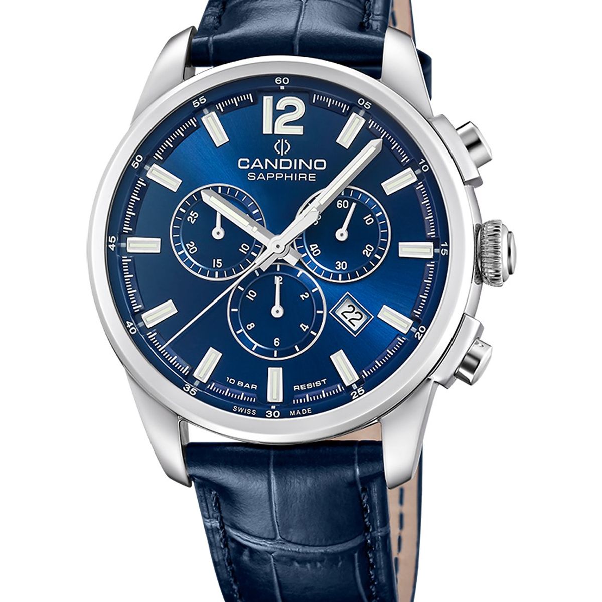 CANDINO - Reloj C4745/2 Candino Swiss Azul Hombre Couple Classic